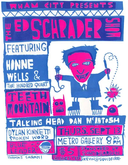 Flyer for the Ed Schrader Show