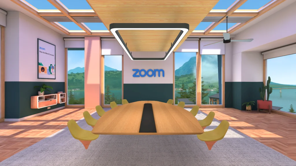 a simple example of a simulated conference room